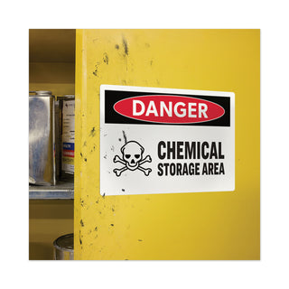 Avery® Surface Safe Removable Label Safety Signs, Inkjet/Laser Printers, 7 x 10, White, 15/Pack (AVE61515)