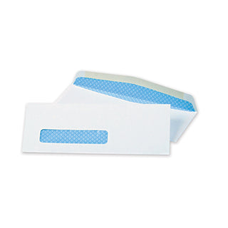 Quality Park™ Window Envelope, #8 5/8, Commercial Flap, Gummed Closure, 3.63 x 8.63, White, 500/Box (QUA21012)