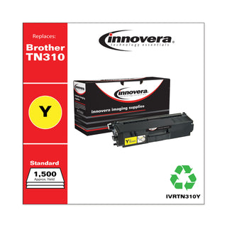 Innovera® Remanufactured Yellow Toner Cartridge, Replacement for Brother TN310Y, 1,500 Page-Yield (IVRTN310Y)