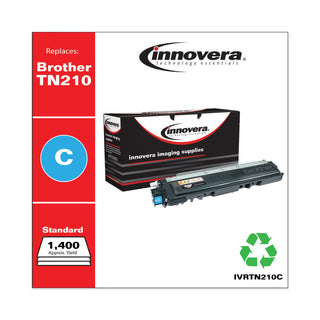 Innovera® Remanufactured Cyan Toner Cartridge, Replacement for Brother TN210C, 1,400 Page-Yield (IVRTN210C)
