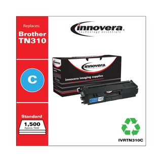 Innovera® Remanufactured Cyan Toner Cartridge, Replacement for Brother TN310C, 1,500 Page-Yield (IVRTN310C)