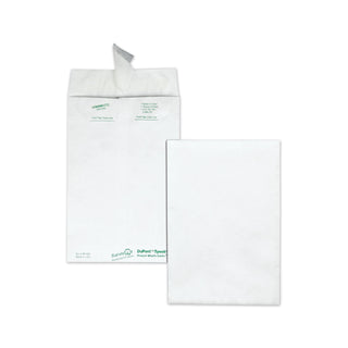 Survivor® Catalog Mailers, DuPont Tyvek, #6 1/2, Cheese Blade Flap, Redi-Strip Closure, 6 x 9, White, 100/Box (QUAR1320)
