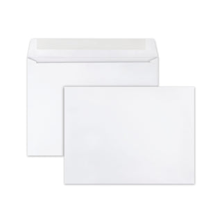 Quality Park™ Open-Side Booklet Envelope, #10 1/2, Cheese Blade Flap, Gummed Closure, 9 x 12, White, 250/Box (QUA37682)