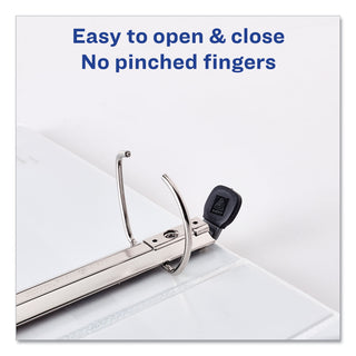 Avery® Framed View Heavy-Duty Binders, 3 Rings, 2" Capacity, 11 x 8.5, Navy Blue (AVE68033)