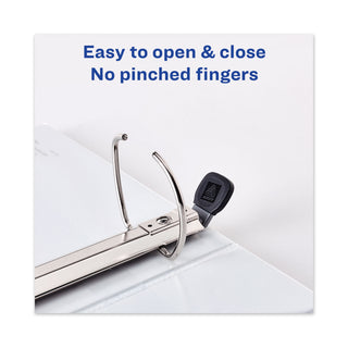 Avery® Framed View Heavy-Duty Binders, 3 Rings, 3" Capacity, 11 x 8.5, Navy Blue (AVE68038)
