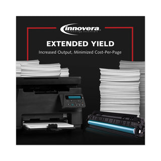Innovera® Remanufactured Yellow High-Yield Toner Cartridge, Replacement for HP 201X (CF402X), 2,300 Page-Yield (IVRF402X)
