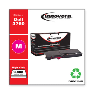 Innovera® Remanufactured Magenta Toner Cartridge, Replacement for Dell C3760 (331-8431), 9,000 Page-Yield (IVRD3760M)