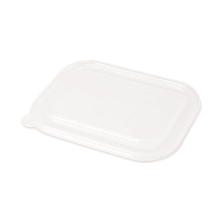 World Centric® Fiber Container Lids, 8.8 x 6.9 x 0.8, Clear, 400/Carton (WORCTLCS3) (WORCTLCS3)