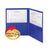Smead™ Poly Two-Pocket Folder w/Security Pocket, 11 x 8 1/2, Blue, 5/Pack (SMD87701)
