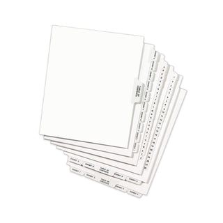 Avery® Avery-Style Preprinted Legal Bottom Tab Divider, Exhibit I, Letter, White, 25/PK (AVE11948)