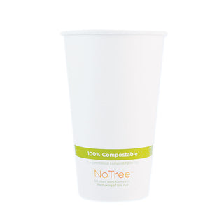 World Centric® NoTree Paper Hot Cups, 20 oz, Natural, 1,000/Carton (WORCUSU20)