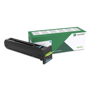 Lexmark™ 82K0HCG High-Yield Return Program Toner Cartridge, 17,000 Page-Yield, Cyan (LEX82K0HCG)