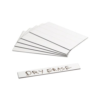 U Brands Dry Erase Magnetic Tape Strips, 6" x 0.88", White, 25/Pack (UBRFM2518)