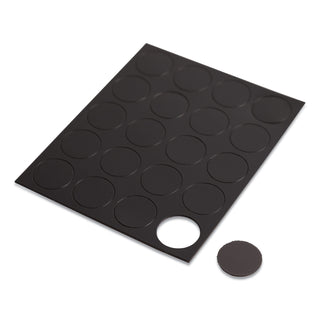 U Brands Heavy-Duty Board Magnets, Circles, Black, 0.75", 24/Pack (UBRFM1605)