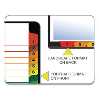 Cardinal® OneStep Printable Table of Contents and Dividers, 31-Tab, 1 to 31, 11 x 8.5, White, 1 Set (CRD60118)