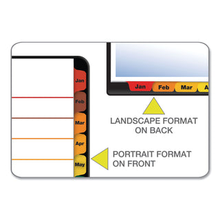 Cardinal® OneStep Printable Table of Contents and Dividers, 12-Tab, Jan. to Dec., 11 x 8.5, White, 1 Set (CRD60318) (CRD60318)