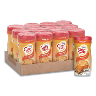 Coffee mate® Non-Dairy Powdered Creamer, Hazelnut, 15 oz Canister, 12/Carton (NES12345CT)