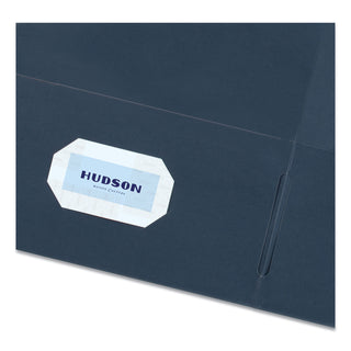 Avery® Two-Pocket Folder, 40-Sheet Capacity, Dark Blue, 25/Box (AVE47985)