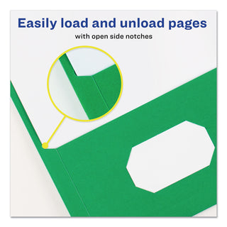 Avery® Two-Pocket Folder, 40-Sheet Capacity, Assorted Colors, 25/Box (AVE47993)
