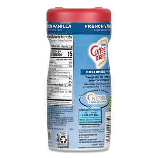 Coffee mate® Non-Dairy Powdered Creamer, French Vanilla, 15 oz Canister, 12/Carton (NES35775CT)