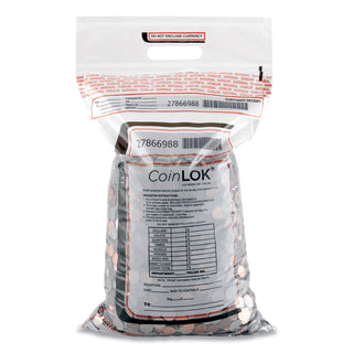 CoinLOK™ Coin Bag, 12.5 x 25, 5 mil Thick, Plastic, Clear, 50/Pack (CNK585100)