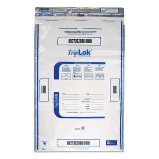 TripLOK™ Deposit Bag, 19 x 23, 4 mil Thick, Plastic, Clear, 50/Pack (CNK585059)