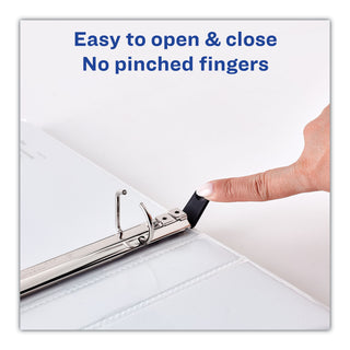 Avery® Heavy-Duty Non Stick View Binder with DuraHinge and Slant Rings, 3 Rings, 3" Capacity, 11 x 8.5, White, 2/Pack (AVE79791)