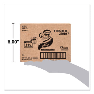 Coffee mate® Liquid Coffee Creamer, Original, 0.38 oz Mini Cups, 360/Carton (NES35010)