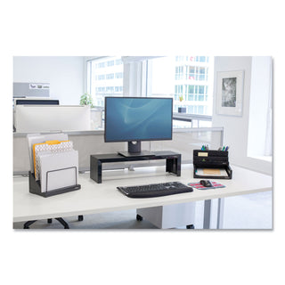 Fellowes® Designer Suites Shelf, 30 lb Capacity, 26 x 7 x 6.75, Black Pearl (FEL8038801)