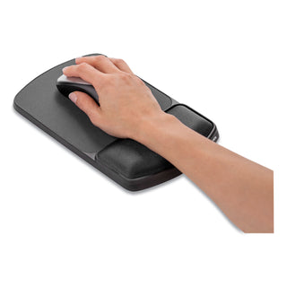 Fellowes® Gel Mouse Pad with Wrist Rest, 6.25 x 10.12, Graphite/Platinum (FEL91741)