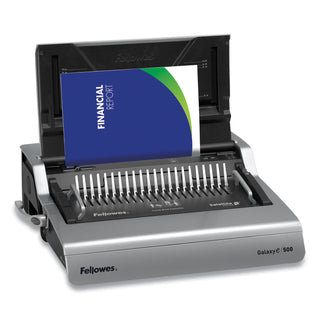 Fellowes® Galaxy 500 Electric Comb Binding System, 500 Sheets, 19.63 x 17.75 x 6.5, Gray (FEL5218301)