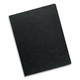 Fellowes® Expressions Linen Texture Presentation Covers for Binding Systems, Black, 11.25 x 8.75, Unpunched, 200/Pack (FEL52115)