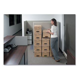 Bankers Box® Filing Box, Letter/Legal Files, 13" x 16.25" x 12", Kraft, 25/Carton (FEL7150001)
