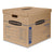 Bankers Box® SmoothMove Classic Moving/Storage Boxes, Half Slotted Container (HSC), Large, 17" x 21" x 17", Brown/Blue, 5/Carton (FEL7718201)