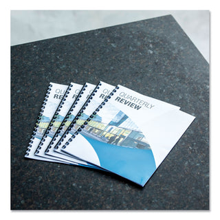 Fellowes® Crystals Transparent Presentation Covers for Binding Systems, Clear, with Square Corners, 11 x 8.5, Unpunched, 100/Pack (FEL52089)