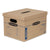 Bankers Box® SmoothMove Classic Moving/Storage Boxes, Half Slotted Container (HSC), Small, 12" x 15" x 10", Brown/Blue, 15/Carton (FEL7714209)
