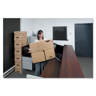 Bankers Box® Filing Box, Letter/Legal Files, 13" x 16.25" x 12", Kraft, 25/Carton (FEL7150001)