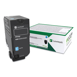 Lexmark™ 74C00CG Return Program Toner Cartridge, 3,000 Page-Yield, Cyan (LEX74C00CG)