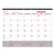 Brownline® Monthly Desk Pad Calendar, 22 x 17, White/Burgundy Sheets, Black Binding, Clear Corners, 12-Month (Jan to Dec): 2026 (REDC1731V)