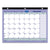 Brownline® Monthly Desk Pad Calendar, 3-Hole Punched, 11 x 8.5, White/Blue/Green Sheets, Black Binding, 12-Month (Jan to Dec): 2026 (REDC181721)