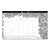 Blueline® Monthly Desk Pad Calendar, Monthly Coloring Artwork, 17.75 x 10.88, Black Binding, Clear Corners, 12-Month (Jan to Dec): 2026 (REDC2917001)