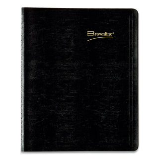 Brownline® Essential Collection 14-Month Ruled Monthly Planner, 8.88 x 7.13, Black Cover, 14-Month: Dec 2025 to Jan 2027 (REDCB1200BLK)
