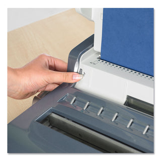 Fellowes® Quasar Manual Wire Binding Machine, 130 Sheets, 8.13 x 15.38 x 5.13, Metallic Gray (FEL5217401)