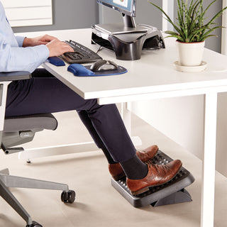 Fellowes® Standard Footrest, Adjustable, 17.63w x 13.13d x 3.75h, Graphite (FEL48121)