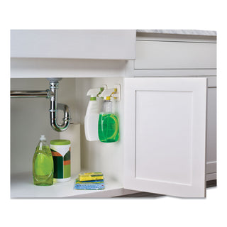 Command™ Spray Bottle Holder, 2.34 x 1.69 x 3.34, White, 2 Hangers/4 Strips/Pack (MMM170092ES)
