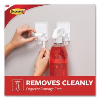 Command™ Spray Bottle Holder, 2.34 x 1.69 x 3.34, White, 2 Hangers/4 Strips/Pack (MMM170092ES)