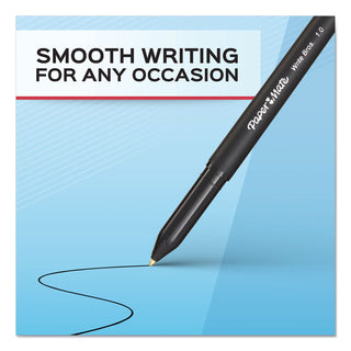 Papermate® Write Bros. Stick Ballpoint Pen, Medium 1mm, Red Ink/Barrel, Dozen (PAP3321131C)
