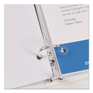 Avery® Dispenser Pack Hole Reinforcements, 1/4" Dia, Clear, 1000/Pack (AVE05722)