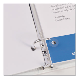 Avery® Dispenser Pack Hole Reinforcements, 1/4" Dia, Clear, 200/Pack (AVE05721)