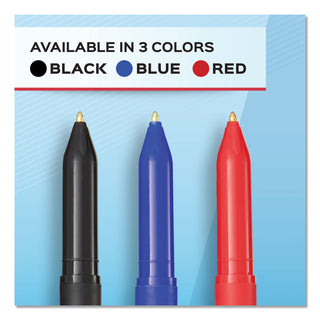 Papermate® Write Bros. Stick Ballpoint Pen, Medium 1mm, Red Ink/Barrel, Dozen (PAP3321131C)
